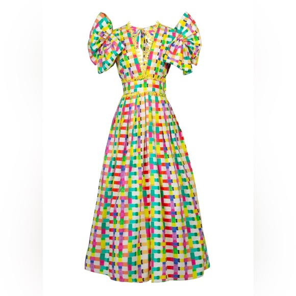 CeliaB Dresses & Skirts - CeliaB Colorful Checkered Midi Dress